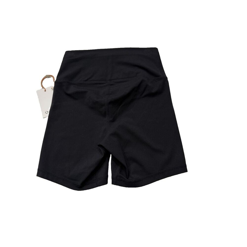 NWT Quince Women Power-Up High-Rise Training Shorts Small Black Gym Athleisure - Picture 5 of 8